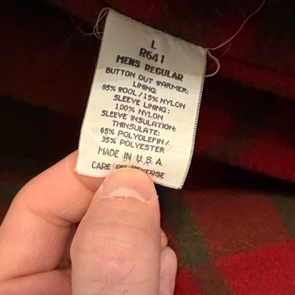 L.L. Bean Field Coat Men’s XL Tan Canvas Barn Jacket Plaid Lining - Picture 4 of 7